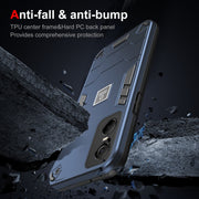 For Tecno Pop 6 Pro 2 in 1 Shockproof Phone Case(Blue)