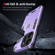 For Tecno Pop 7 Pro 2 in 1 Shockproof Phone Case(Purple)