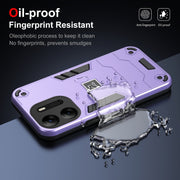 For Tecno Pop 7 Pro 2 in 1 Shockproof Phone Case(Purple)