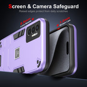 For Tecno Pova 3 2 in 1 Shockproof Phone Case(Purple)