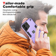 For Tecno Pova 5 2 in 1 Shockproof Phone Case(Purple)