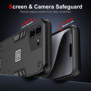 For Tecno Pova 5 Pro 2 in 1 Shockproof Phone Case(Black)