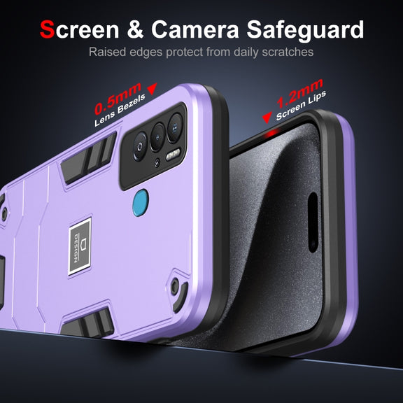 For Tecno Pova Neo 2 in 1 Shockproof Phone Case(Purple)
