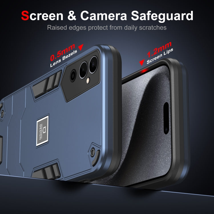 For Tecno Pova Neo 2 4G 2 in 1 Shockproof Phone Case(Blue)