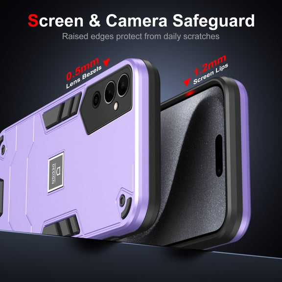 For Tecno Pova Neo 2 4G 2 in 1 Shockproof Phone Case(Purple)