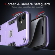 For Tecno Pova Neo 3 2 in 1 Shockproof Phone Case(Purple)