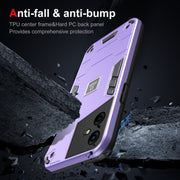 For Tecno Pova Neo 3 2 in 1 Shockproof Phone Case(Purple)