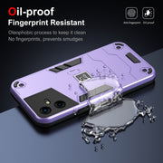 For Tecno Pova Neo 3 2 in 1 Shockproof Phone Case(Purple)