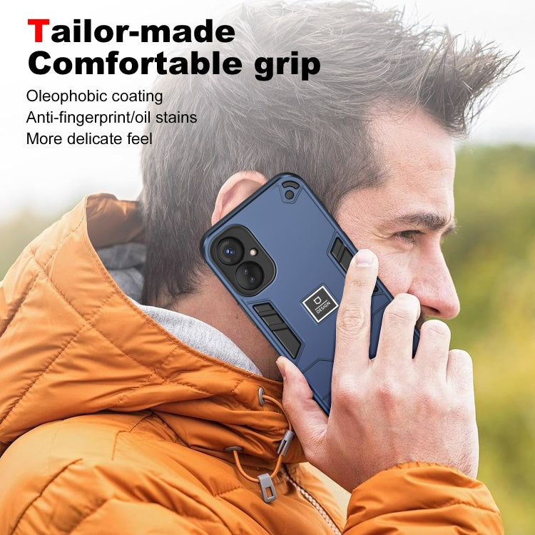 For Tecno Spark 9 Pro 2 in 1 Shockproof Phone Case(Blue)
