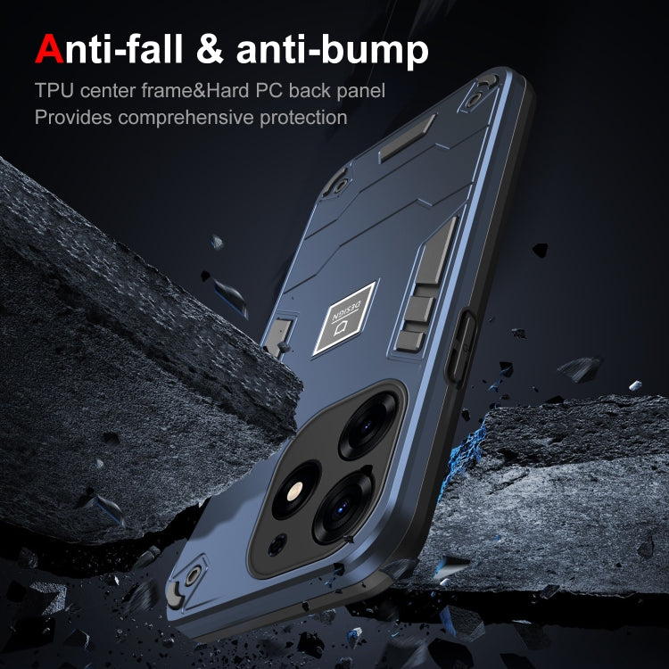For Tecno Spark 10 Pro 2 in 1 Shockproof Phone Case(Blue)