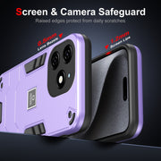 For Tecno Spark 20 2 in 1 Shockproof Phone Case(Purple)