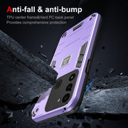 For Tecno Spark Go 2022 2 in 1 Shockproof Phone Case(Purple)