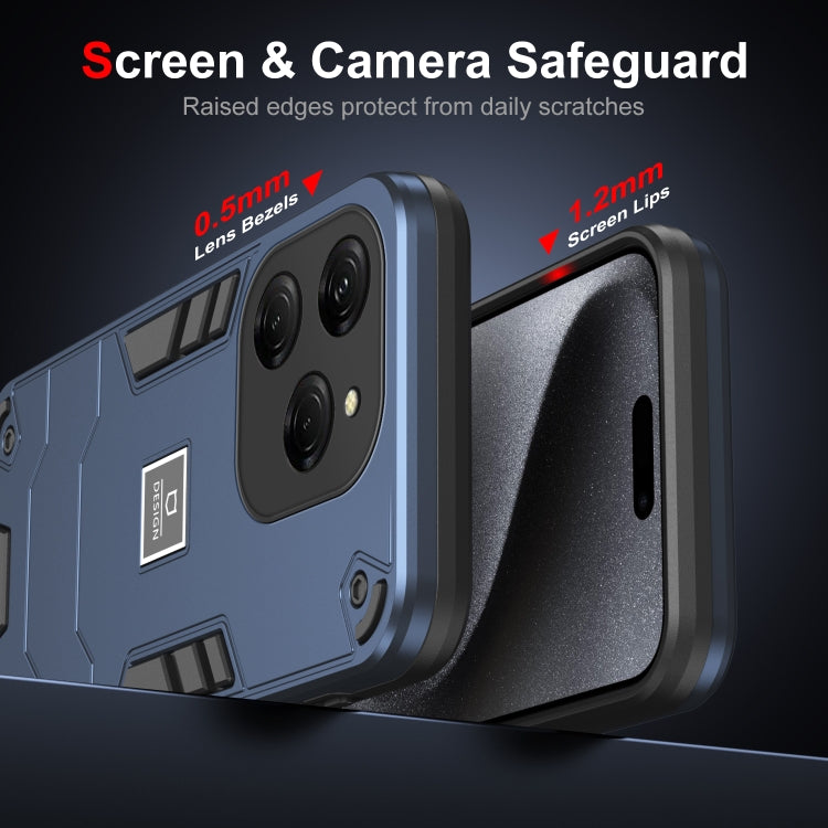 For Tecno Spark 20 Pro 2 in 1 Shockproof Phone Case(Blue)