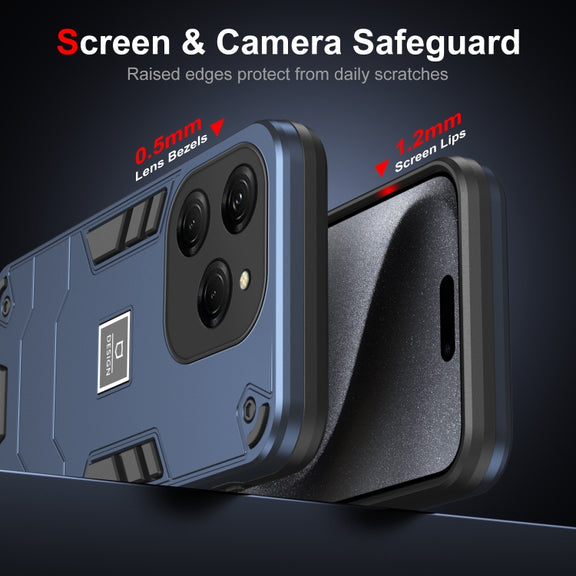 For Tecno Spark 20 Pro 2 in 1 Shockproof Phone Case(Blue)