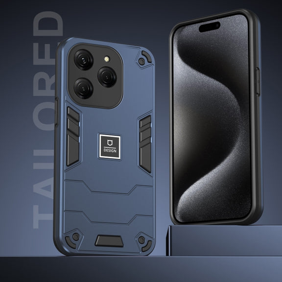 For Tecno Spark 20 Pro 2 in 1 Shockproof Phone Case(Blue)