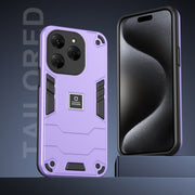 For Tecno Spark 20 Pro 2 in 1 Shockproof Phone Case(Purple)