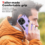 For Tecno Spark 20 Pro 2 in 1 Shockproof Phone Case(Purple)