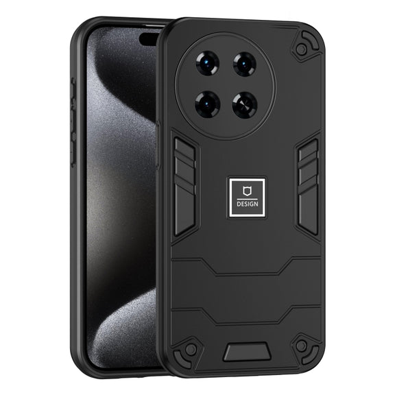 For Tecno Spark 20 Pro+ 2 in 1 Shockproof Phone Case(Black)