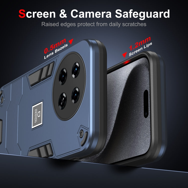 For Tecno Spark 20 Pro+ 2 in 1 Shockproof Phone Case(Blue)