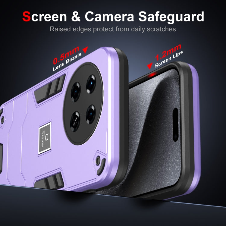 For Tecno Spark 20 Pro+ 2 in 1 Shockproof Phone Case(Purple)