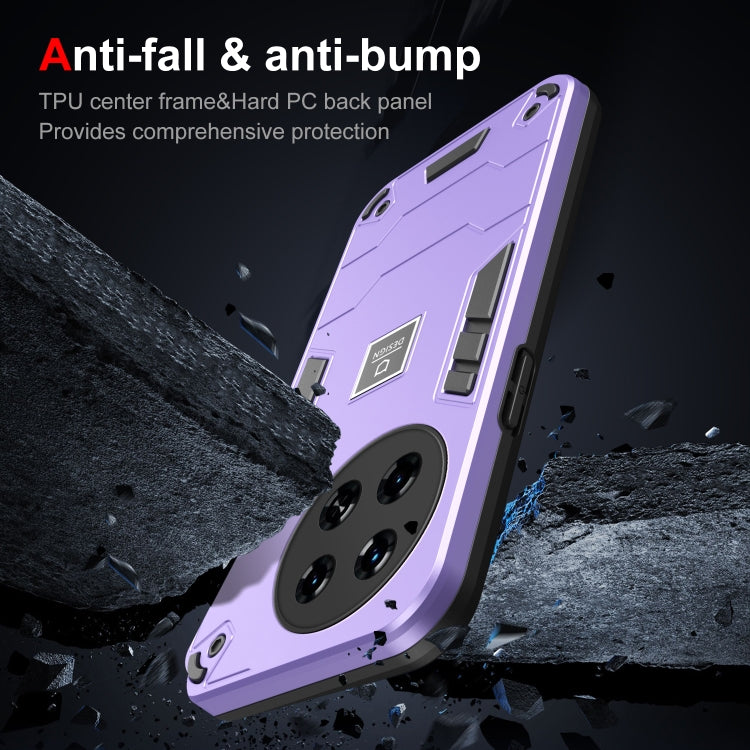 For Tecno Spark 20 Pro+ 2 in 1 Shockproof Phone Case(Purple)