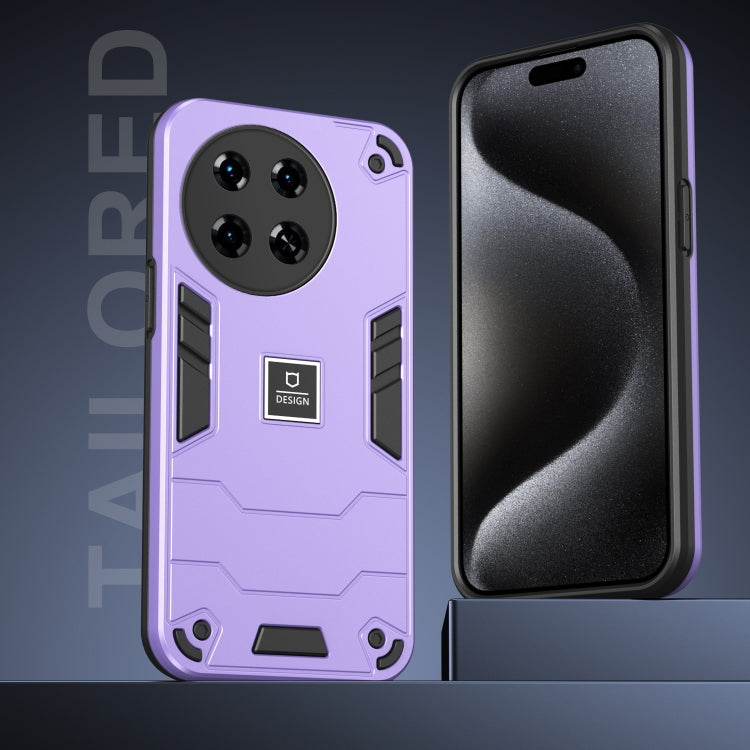 For Tecno Spark 20 Pro+ 2 in 1 Shockproof Phone Case(Purple)