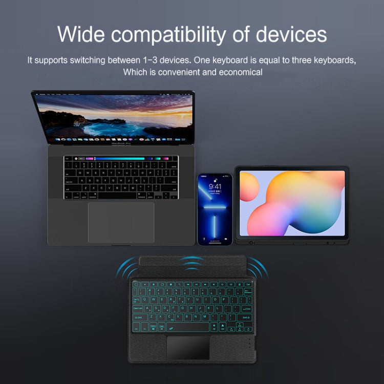 For Samsung Galaxy Tab S6 Lite 2020 / 2022 YJ-P610 Split Bluetooth Keyboard Leather Tablet Case