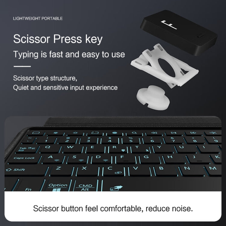 For Samsung Galaxy Tab S6 Lite 2020 / 2022 YJ-P610 Split Bluetooth Keyboard Leather Tablet Case