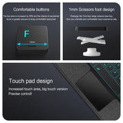 For Samsung Galaxy Tab S9 / S9 FE YJ-S9 Split Bluetooth Keyboard Leather Tablet Case