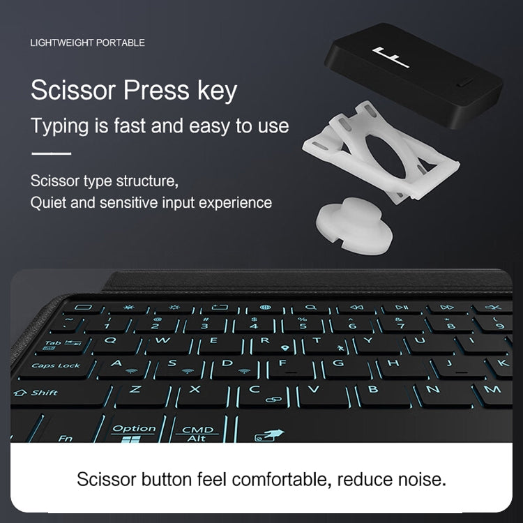 For Samsung Galaxy Tab S9 / S9 FE YJ-S9 Split Bluetooth Keyboard Leather Tablet Case