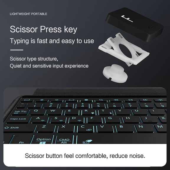 For Samsung Galaxy Tab S9 / S9 FE YJ-S9 Split Bluetooth Keyboard Leather Tablet Case