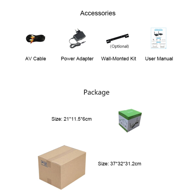 Measy AV230-2 2.4GHz Set-top Box Wireless Audio / Video Transmitter + 2 Receiver, Transmission Distance: 300m, US Plug, with IR Extension Function