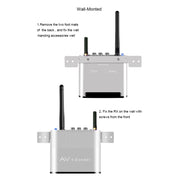 Measy AV230-2 2.4GHz Set-top Box Wireless Audio / Video Transmitter + 2 Receiver, Transmission Distance: 300m, EU Plug, with IR Extension Function