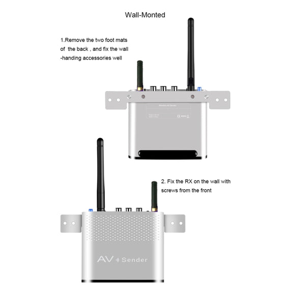 Measy AV230-2 2.4GHz Set-top Box Wireless Audio / Video Transmitter + 2 Receiver, Transmission Distance: 300m, EU Plug, with IR Extension Function