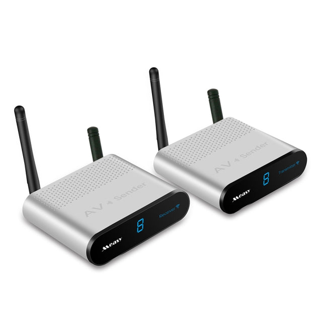 Measy AV230-2 2.4GHz Set-top Box Wireless Audio / Video Transmitter + 2 Receiver, Transmission Distance: 300m, UK Plug, with IR Extension Function