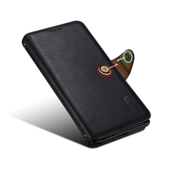 For Samsung Galaxy S24 Ultra 5G Denior Cowhide Texture Wallet Style Leather Phone Case(Black)