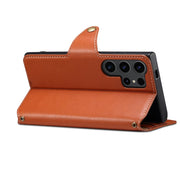 For Samsung Galaxy S24 Ultra 5G Denior Cowhide Texture Wallet Style Leather Phone Case(Brown)