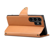 For Samsung Galaxy S24 Ultra 5G Denior Cowhide Texture Wallet Style Leather Phone Case(Khaki)