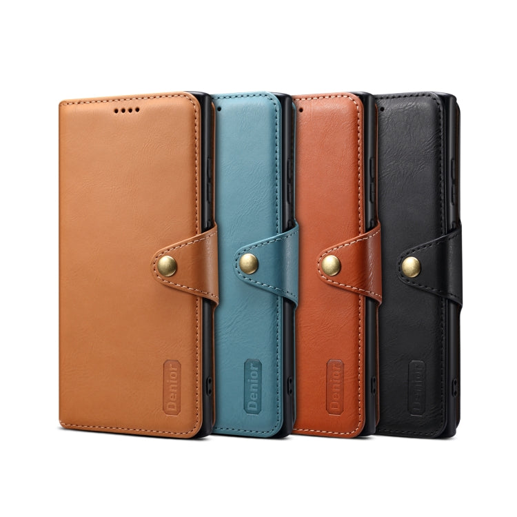 For Samsung Galaxy S24 Ultra 5G Denior Cowhide Texture Wallet Style Leather Phone Case(Khaki)