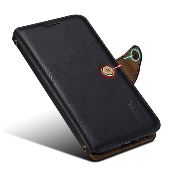 For Samsung Galaxy S24+ 5G Denior Cowhide Texture Wallet Style Leather Phone Case(Black)