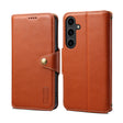 For Samsung Galaxy S24+ 5G Denior Cowhide Texture Wallet Style Leather Phone Case(Brown) - free shipping - PMC Jewellery - Order now!