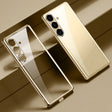 For Samsung Galaxy S24+ 5G SULADA Electroplating TPU Transparent Phone Case(Gold) - free shipping - PMC Jewellery - Order now!