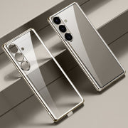 For Samsung Galaxy S25+ 5G SULADA Electroplating TPU Transparent Phone Case(Grey)