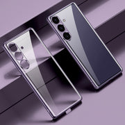 For Samsung Galaxy S25+ 5G SULADA Electroplating TPU Transparent Phone Case(Purple)