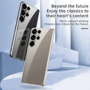For Samsung Galaxy S24 5G SULADA Electroplating TPU Transparent Phone Case(Grey)