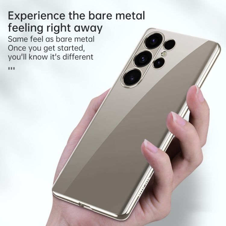For Samsung Galaxy S24 5G SULADA Electroplating TPU Transparent Phone Case(Grey)