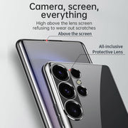 For Samsung Galaxy S24 5G SULADA Electroplating TPU Transparent Phone Case(Grey)