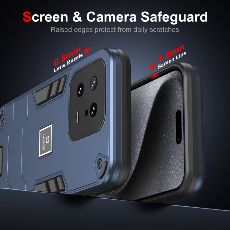 For Xiaomi 13 2 in 1 Shockproof Phone Case(Blue)