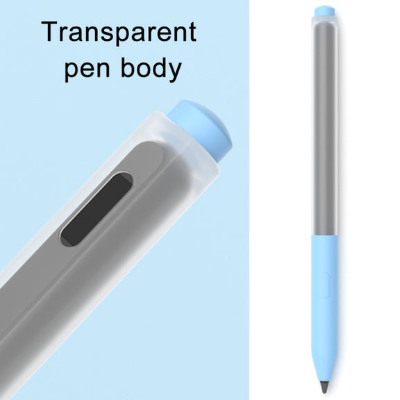 For Lenovo Xiaoxin Stylus Pen 2 Stylus Jelly Silicone Protective Cover(Sky Blue)