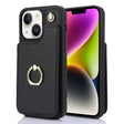 For iPhone 14 YM005 Skin Feel Card Bag Phone Case with Long Lanyard(Black) - iPhone 14 Cases by PMC TechLife | Online Shopping South Africa | PMC TechLife